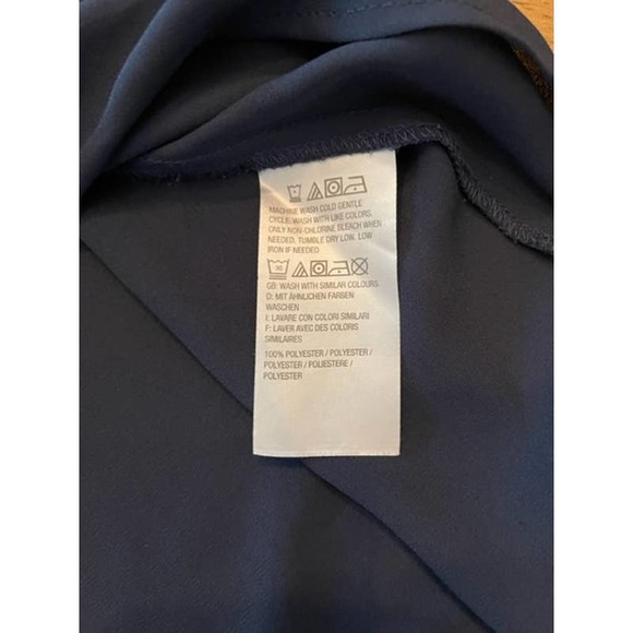 LIsa Rinna Overlay Blouse Navy - XL - Picture 5 of 5